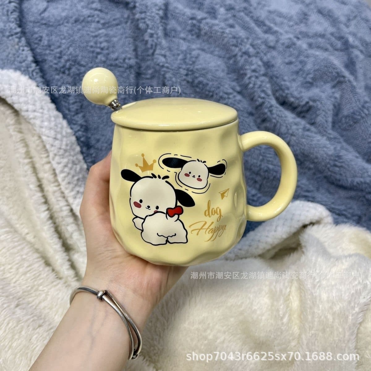 Кружка высокого цвета керамическая чашка с крышкой ложка набор стаканов для воды подарочная коробка милая чашка с подарками...