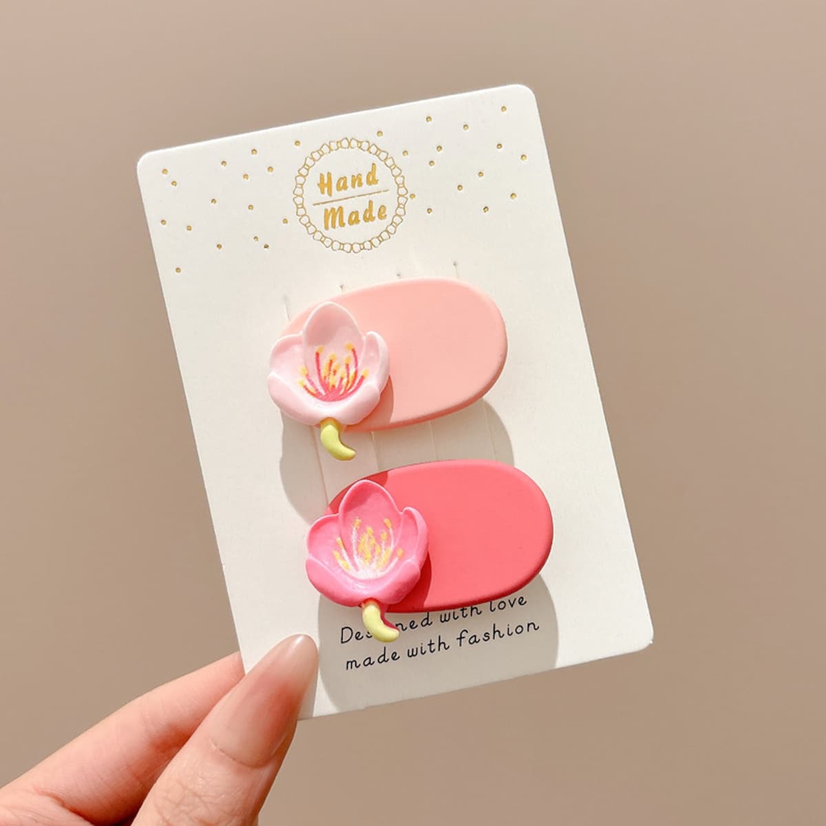 Милая кремовая заколка для волос с допамином, высококачественная заколка для челки, стильная заколка для студенческой челки,...