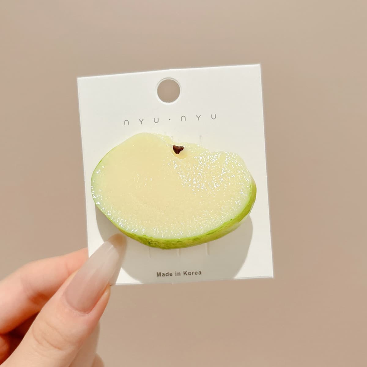 Милая кремовая заколка для волос с допамином, высококачественная заколка для челки, стильная заколка для студенческой челки,...