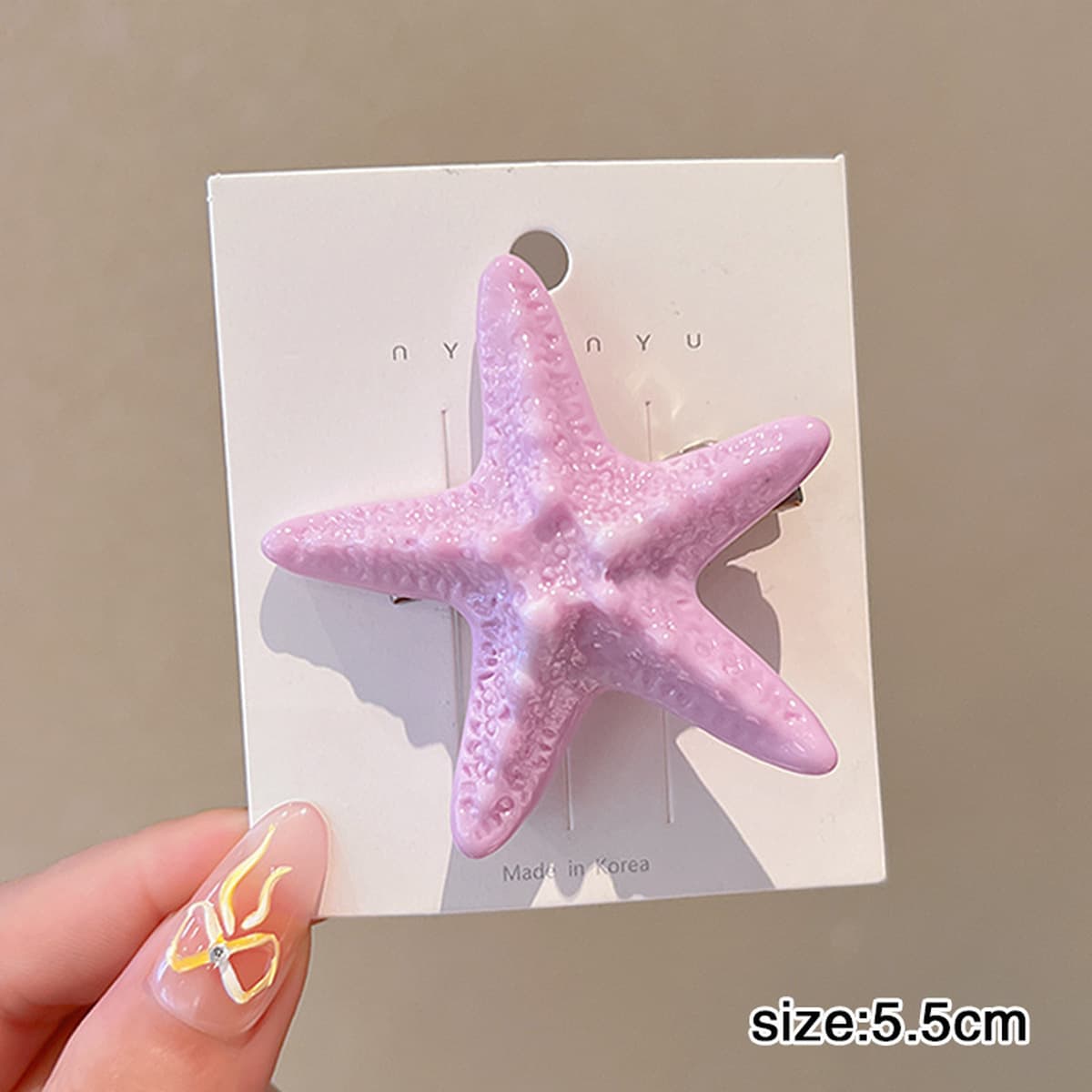 Милая кремовая заколка для волос с допамином, высококачественная заколка для челки, стильная заколка для студенческой челки,...