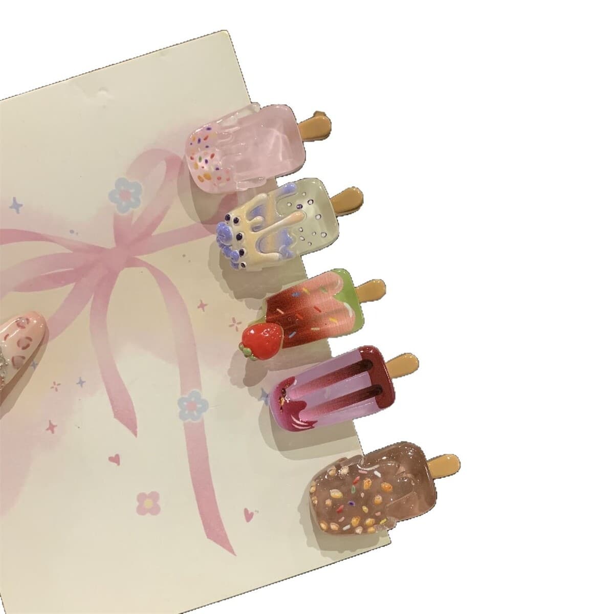 Заколка для мороженого ~ Симпатичные мини-творческие забавные мороженое