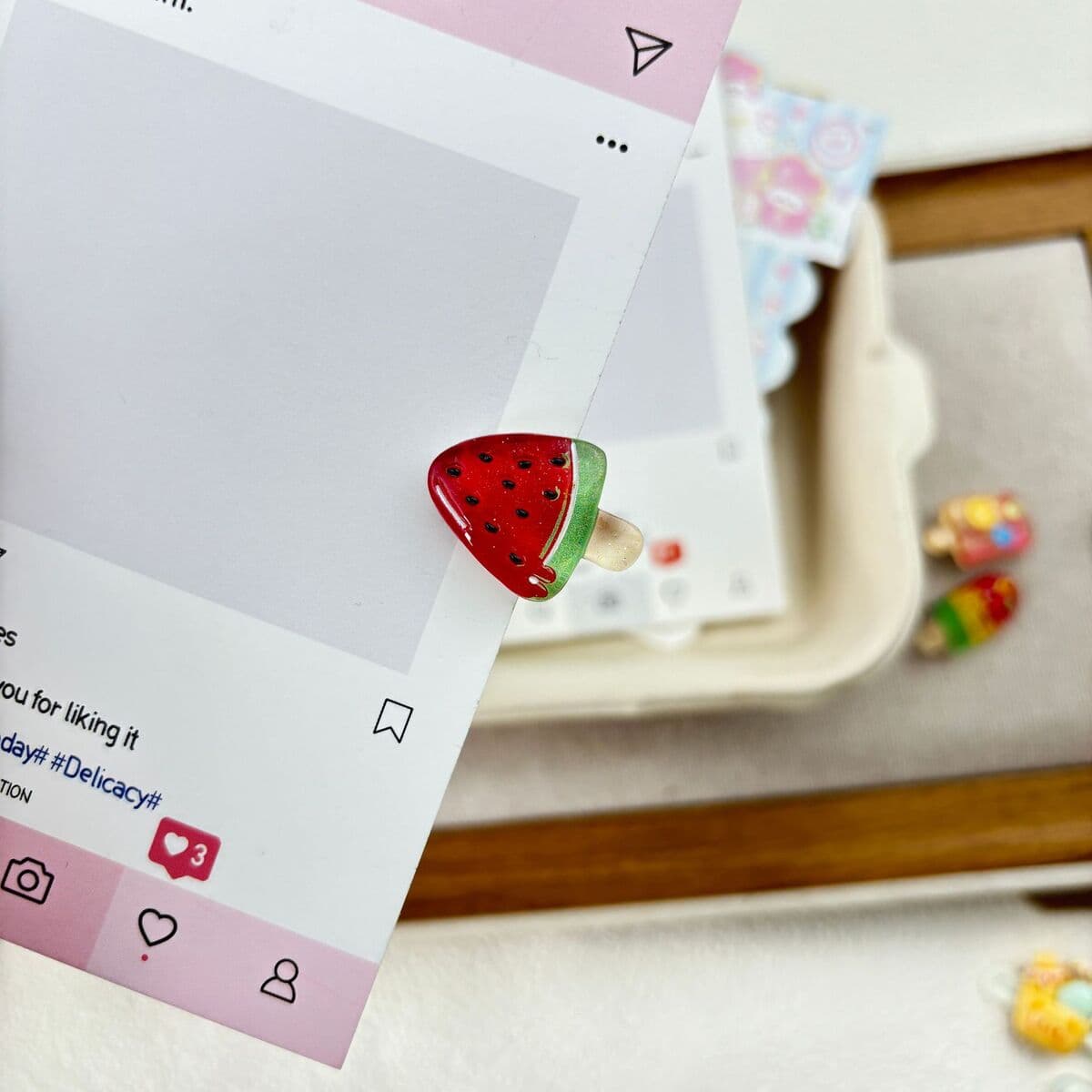 Заколка для мороженого ~ Симпатичные мини-творческие забавные мороженое