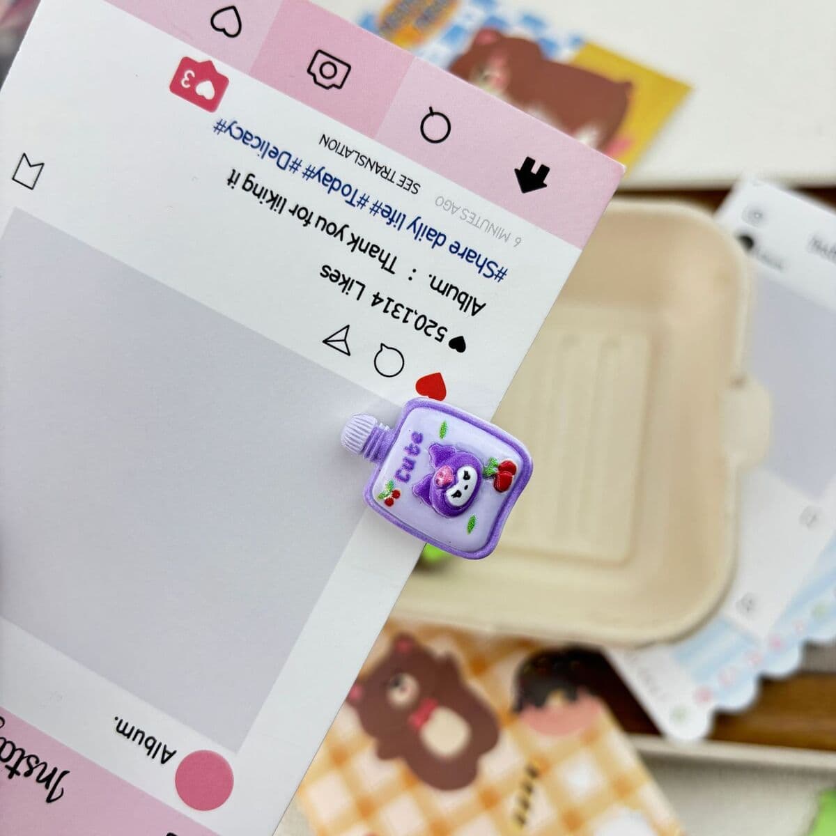 Заколка для мороженого ~ Симпатичные мини-творческие забавные мороженое