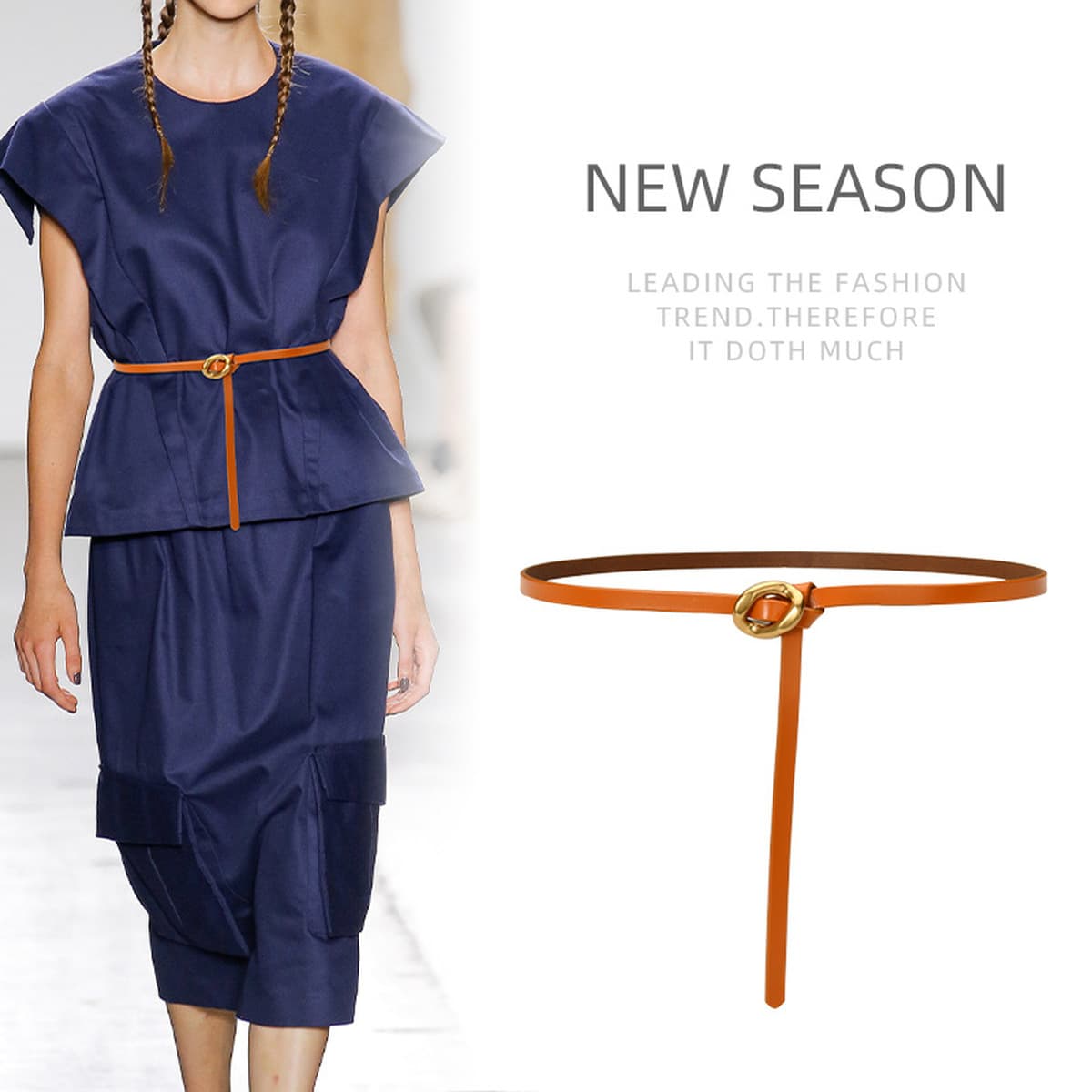 Кожаный ремень женский тонкий пояс украшение с платьем тонкий ремень небольшой ароматный ремень на талии ретро пояс...