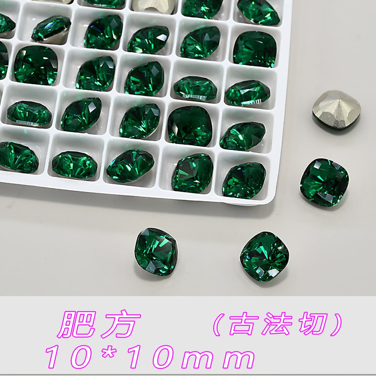Замена смешанной партии K9, высококачественные изумрудные стразы для дизайна ногтей с заостренными спинками, оптовая продажа...