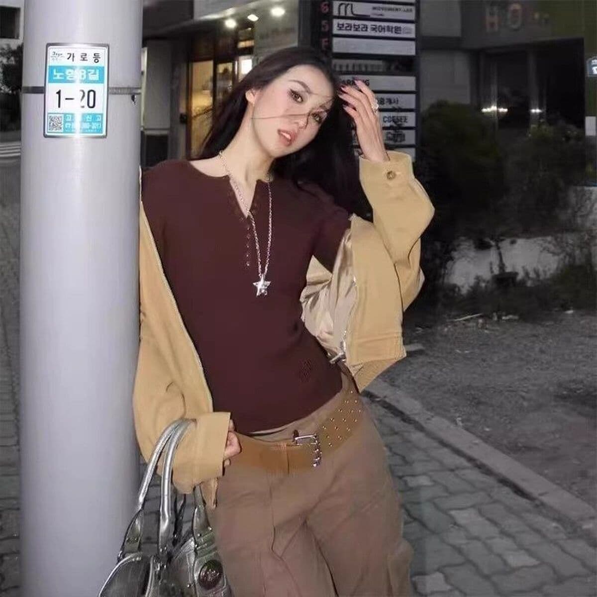 Дофамин циркон звезды кулон ожерелье женский сладкий прохладный ветер длинный свитер цепочка аксессуары дикие модные шейный...