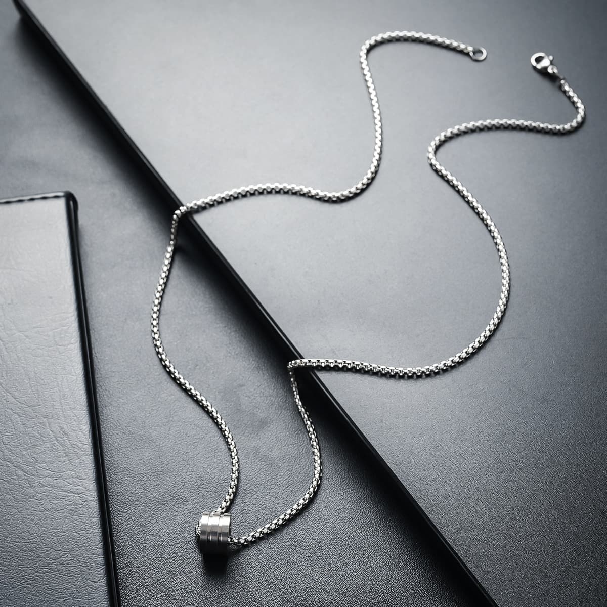 Ожерелье мужская титановая сталь не выцветает минималистские дикие украшения женская цепочка свитера новая модная личность...