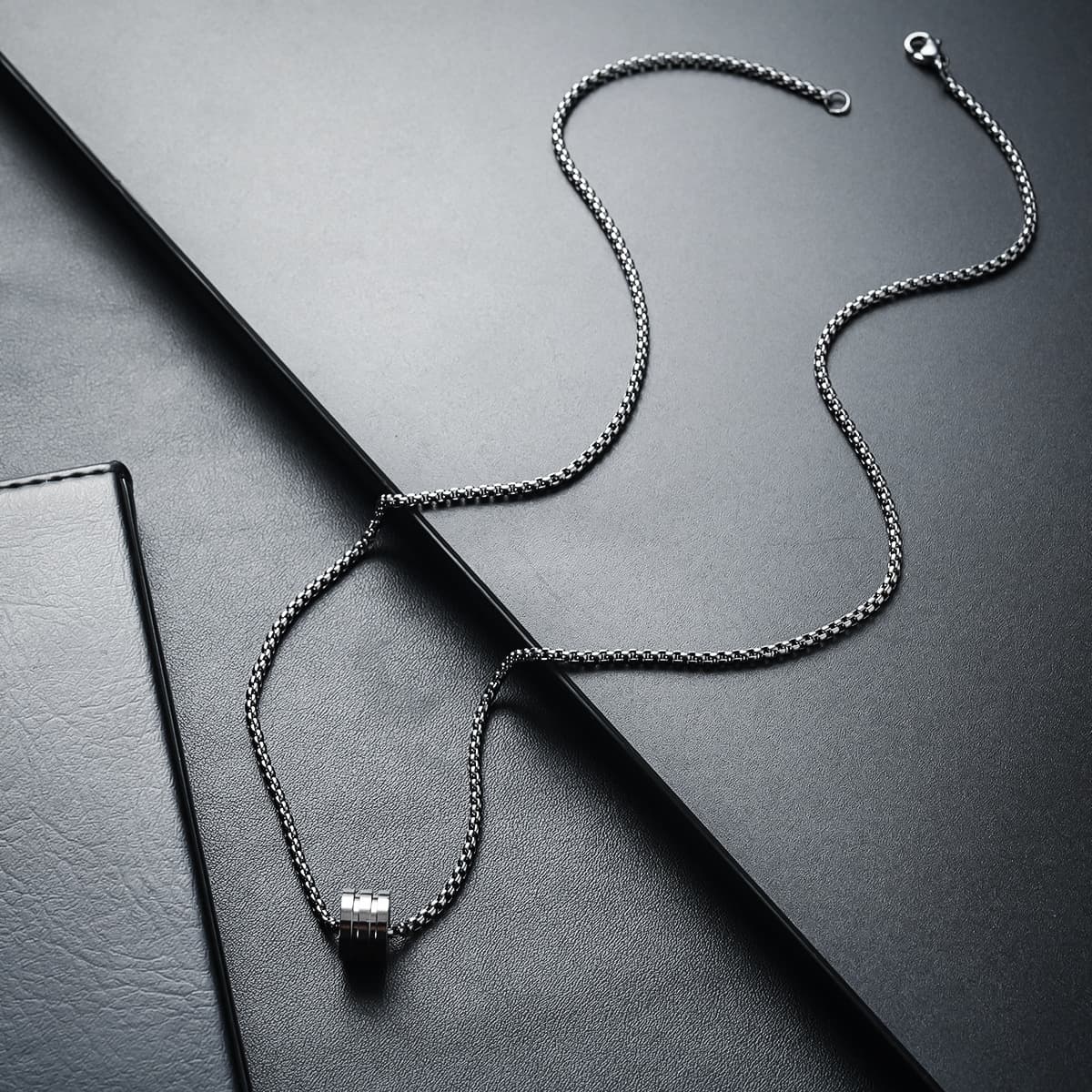 Ожерелье мужская титановая сталь не выцветает минималистские дикие украшения женская цепочка свитера новая модная личность...