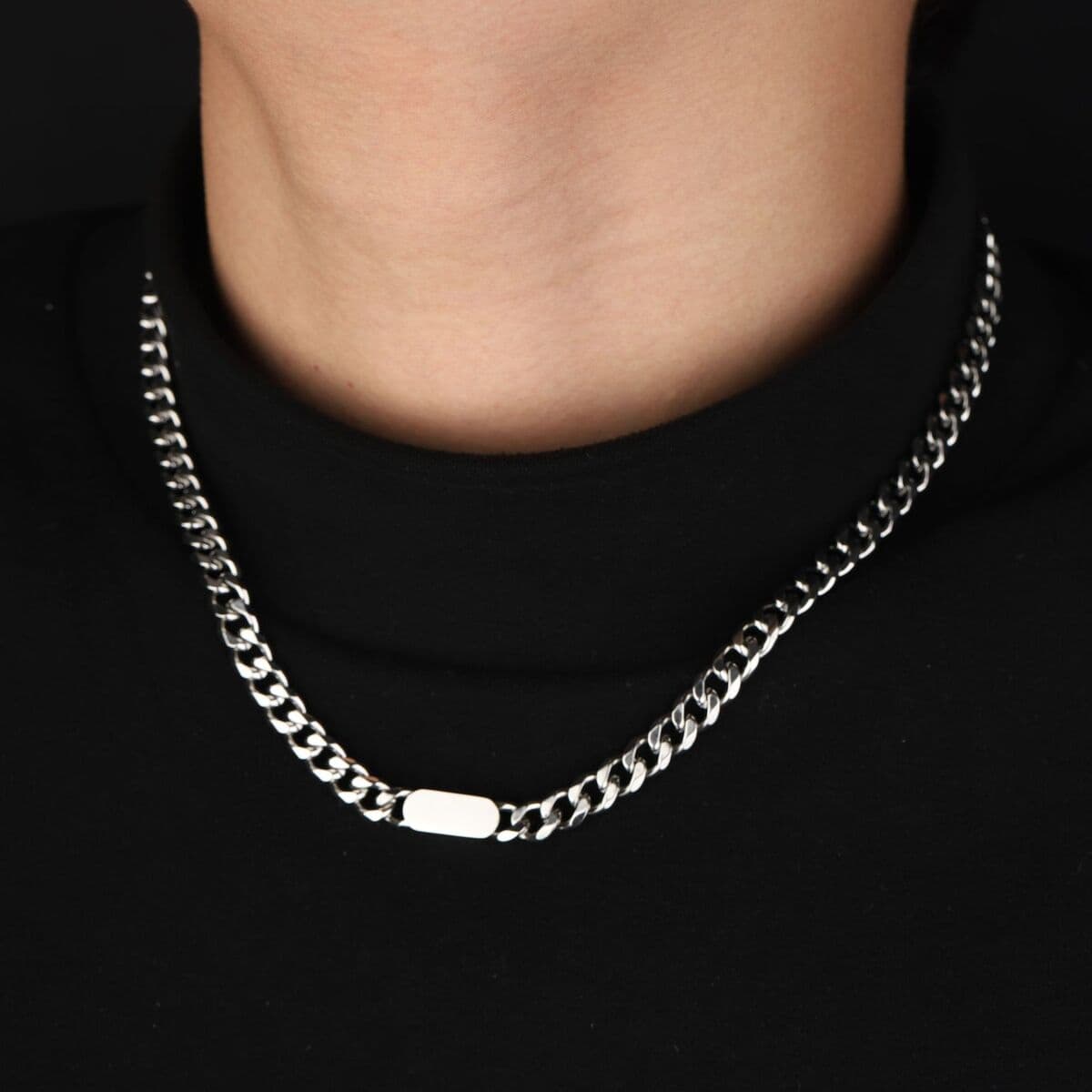 Ожерелье мужская титановая сталь не выцветает минималистские дикие украшения женская цепочка свитера новая модная личность...