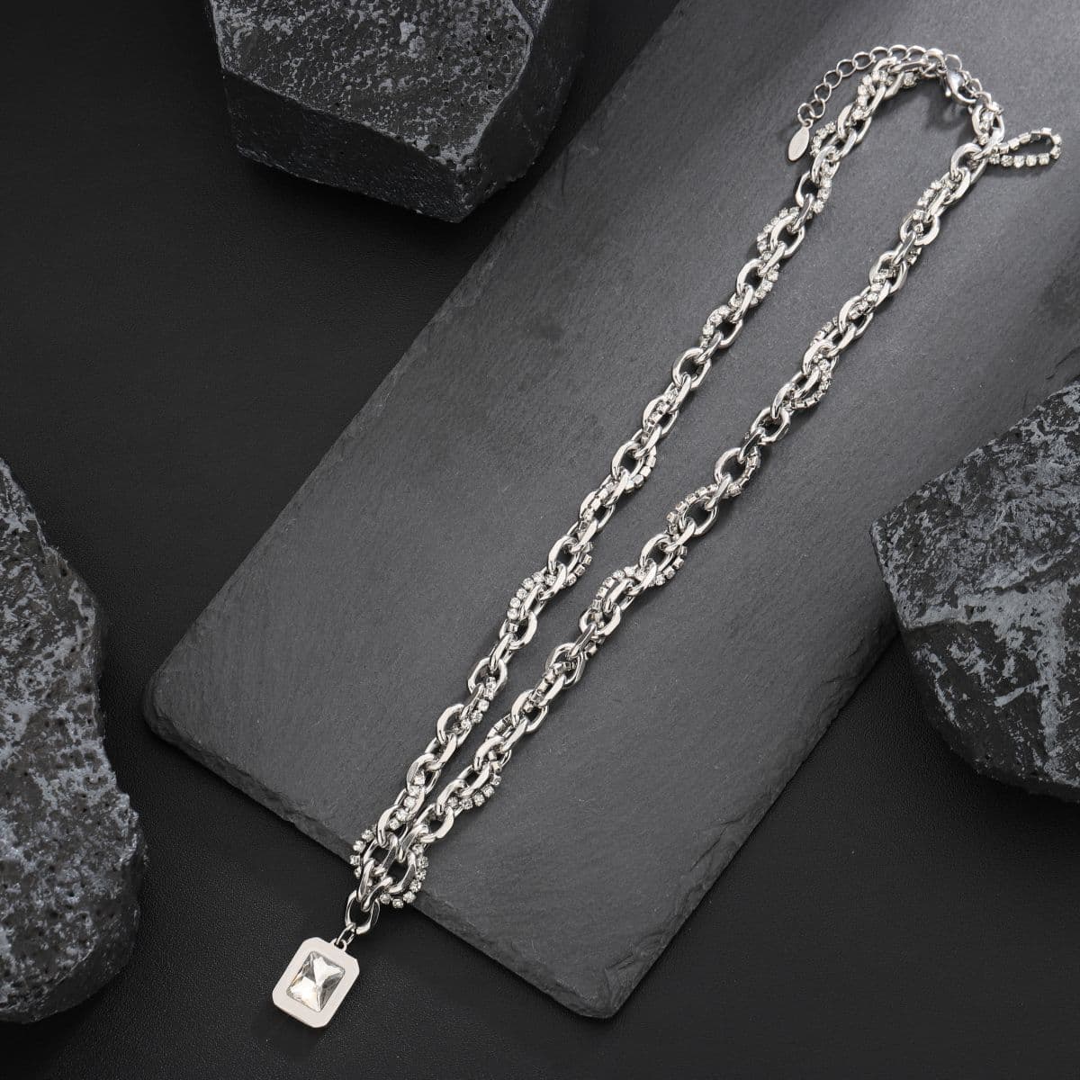 Ожерелье мужская титановая сталь не выцветает минималистские дикие украшения женская цепочка свитера новая модная личность...