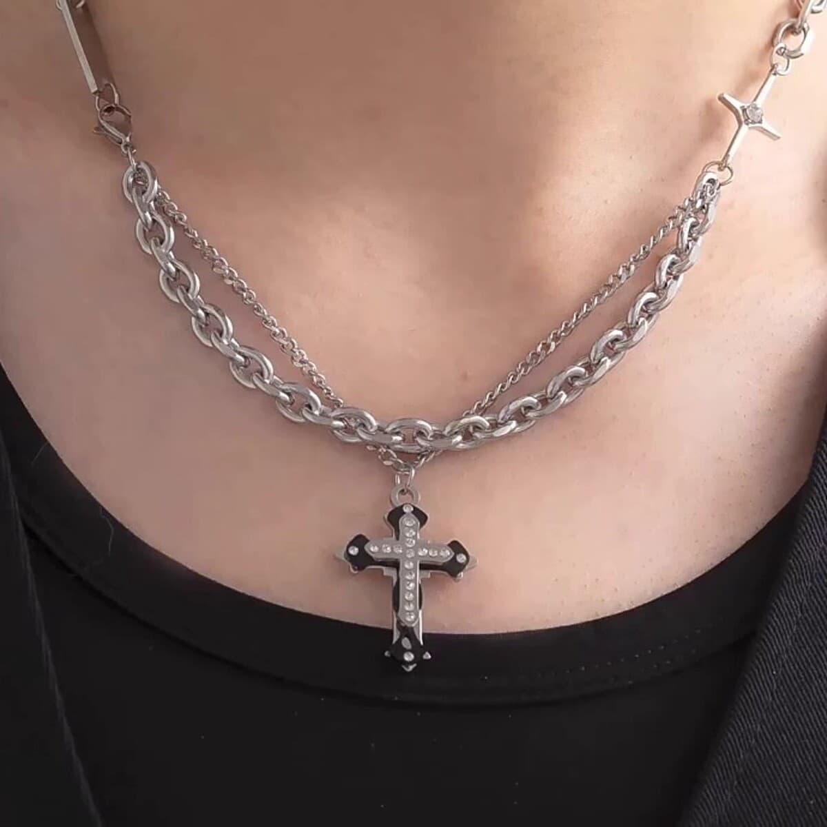 Ожерелье мужская титановая сталь не выцветает минималистские дикие украшения женская цепочка свитера новая модная личность...