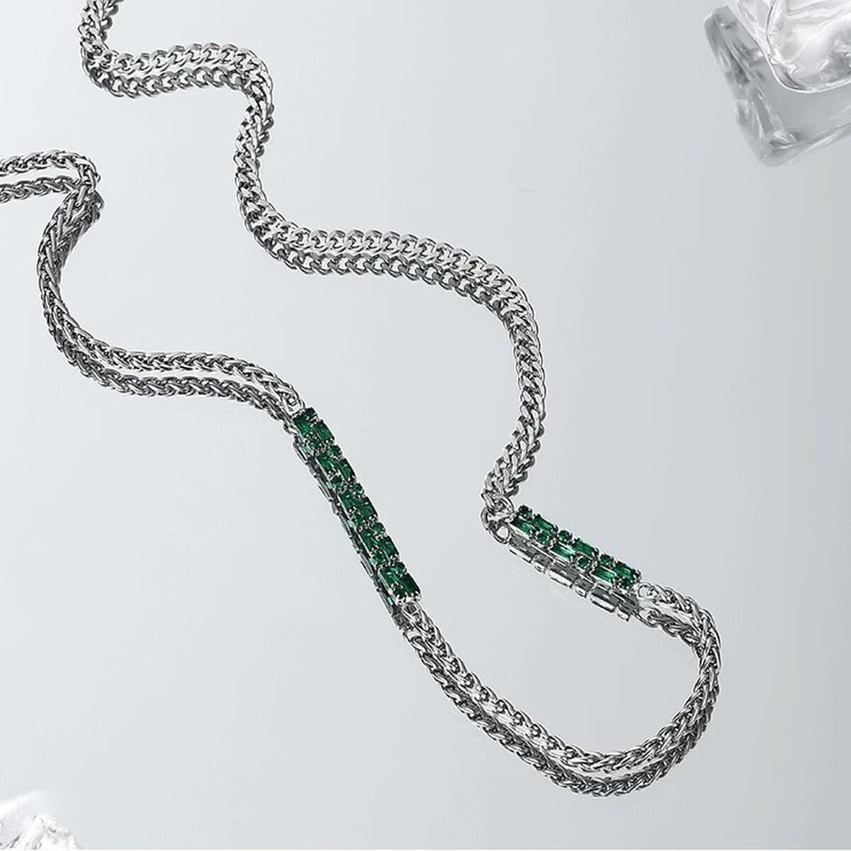 Ожерелье мужская титановая сталь не выцветает минималистские дикие украшения женская цепочка свитера новая модная личность...