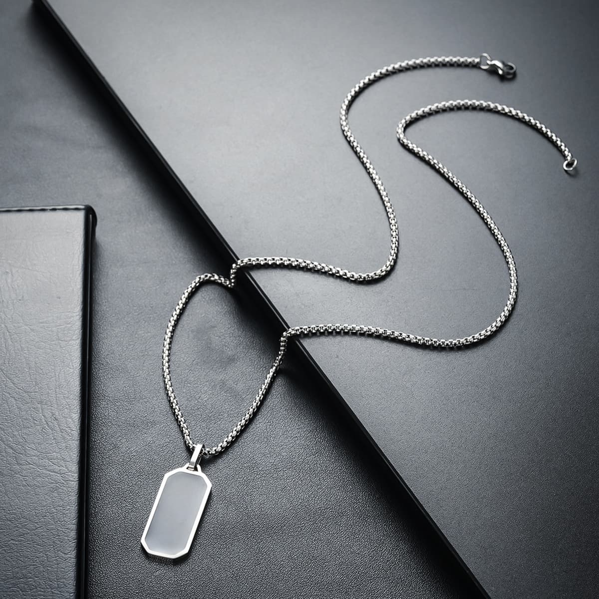 Ожерелье мужская титановая сталь не выцветает минималистские дикие украшения женская цепочка свитера новая модная личность...