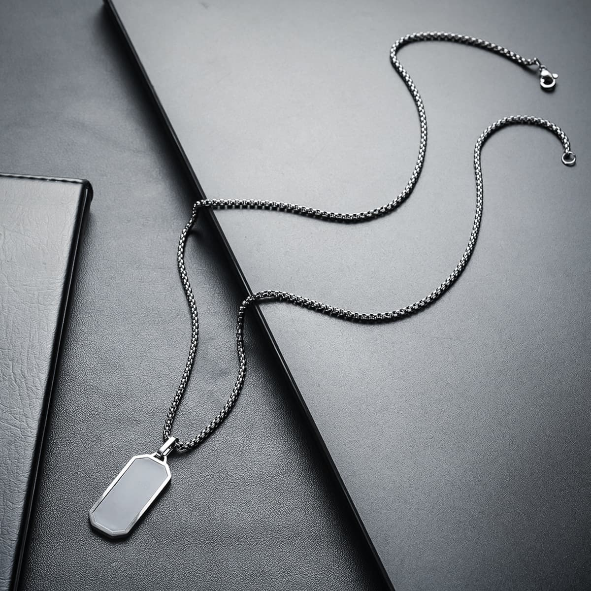 Ожерелье мужская титановая сталь не выцветает минималистские дикие украшения женская цепочка свитера новая модная личность...
