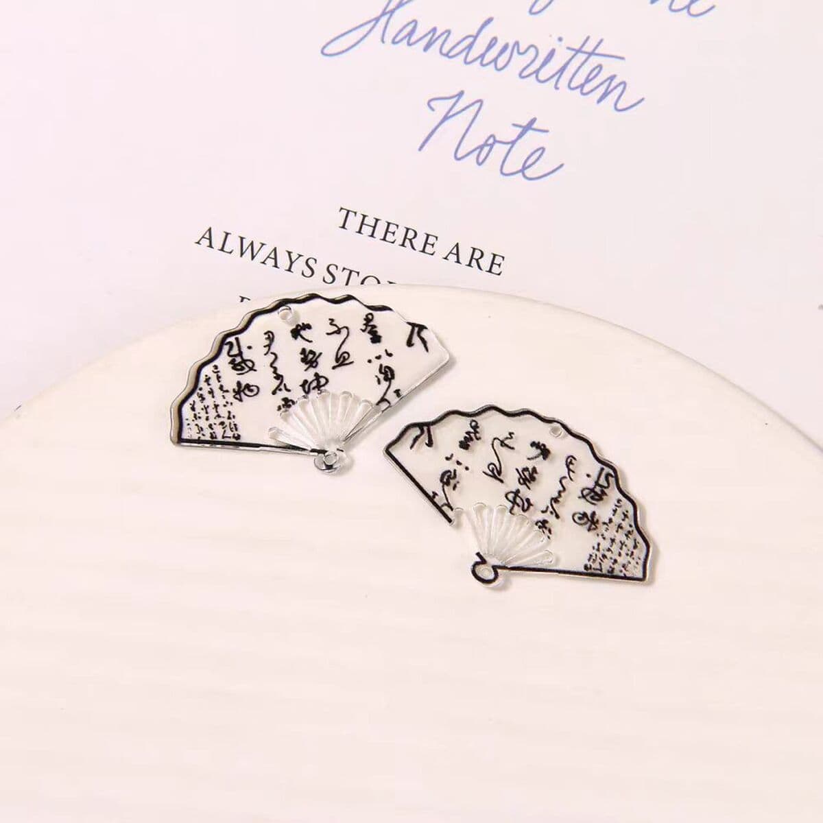 Ацетат новый кулон вентилятор 23*36 мм древний стиль DIY ручной работы