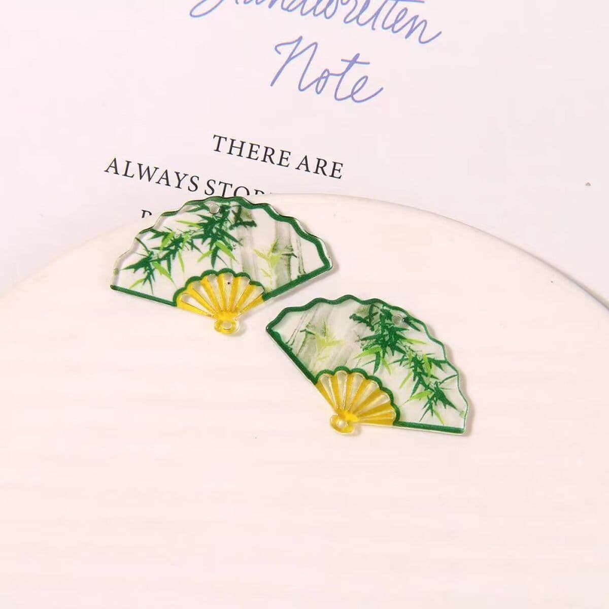 Ацетат новый кулон вентилятор 23*36 мм древний стиль DIY ручной работы