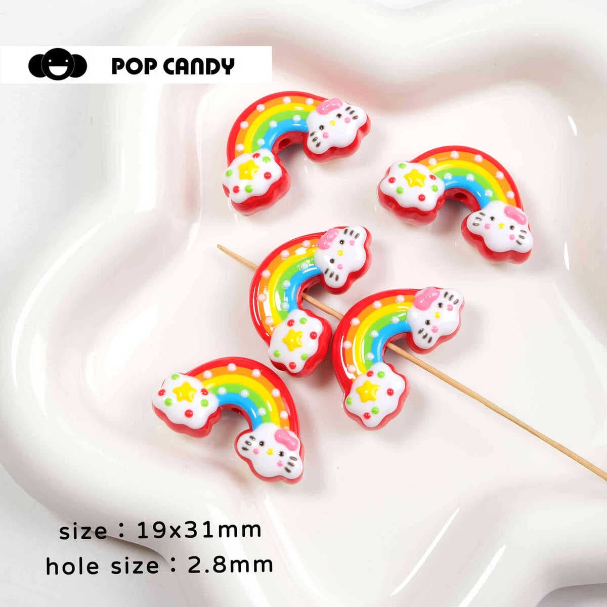 Мультяшные милые бусины ручной работы, сделанные своими руками, браслет, сумка, подвесное ожерелье, серьги, ювелирные...