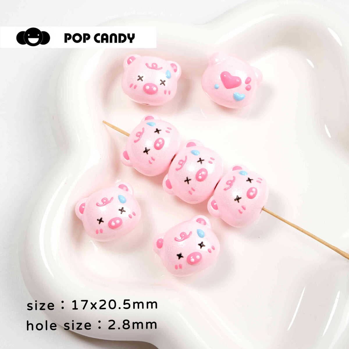 Мультяшные милые бусины ручной работы, сделанные своими руками, браслет, сумка, подвесное ожерелье, серьги, ювелирные...