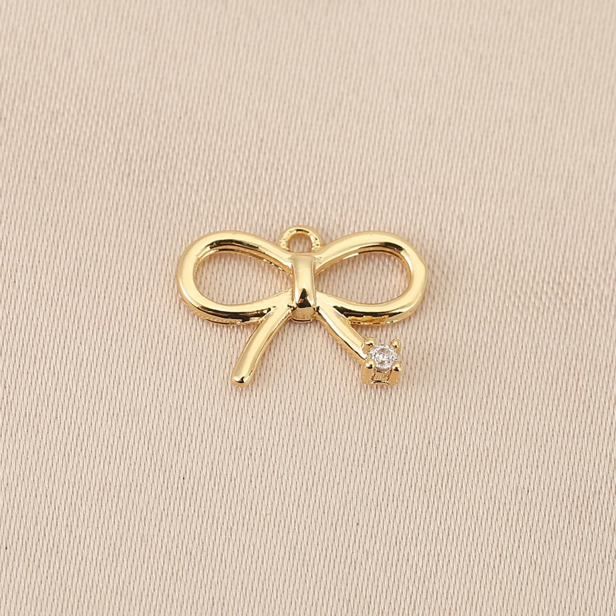 Медные аксессуары для рукоделия с сохранением цвета, покрытые 18-каратным золотом, в форме банта, для подвесок, серег,...