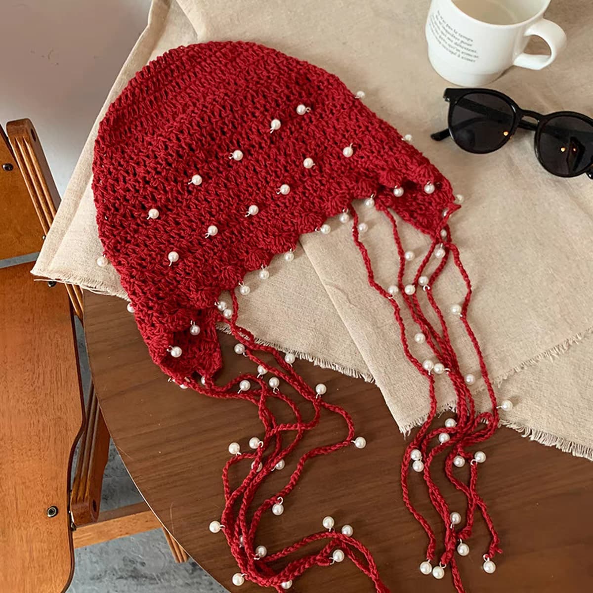 Богемский национальный стиль жемчужная бахроматическая шляпа пуловер весной и летом