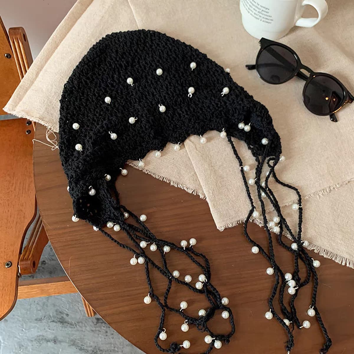 Богемский национальный стиль жемчужная бахроматическая шляпа пуловер весной и летом