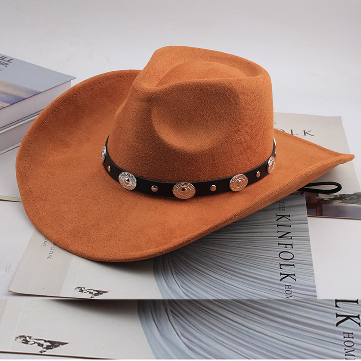 Внешняя торговля Западный джинсовый стиль тибетский бычий аксессуар модный цилиндр