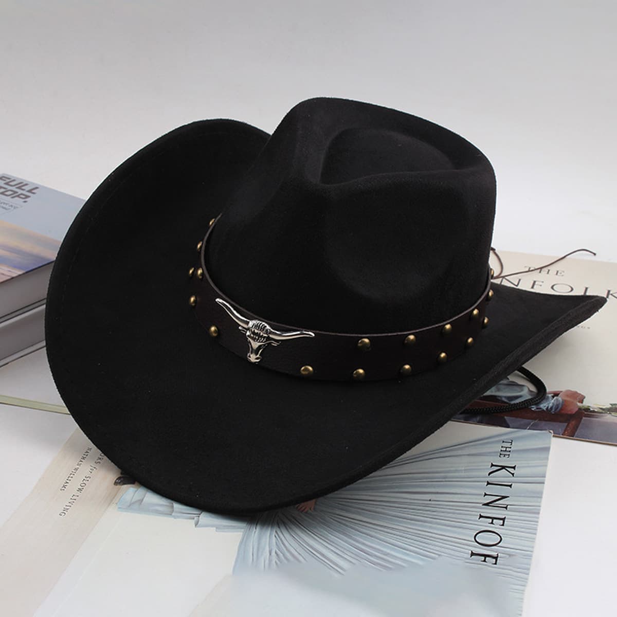 Внешняя торговля Западный джинсовый стиль тибетский бычий аксессуар модный цилиндр