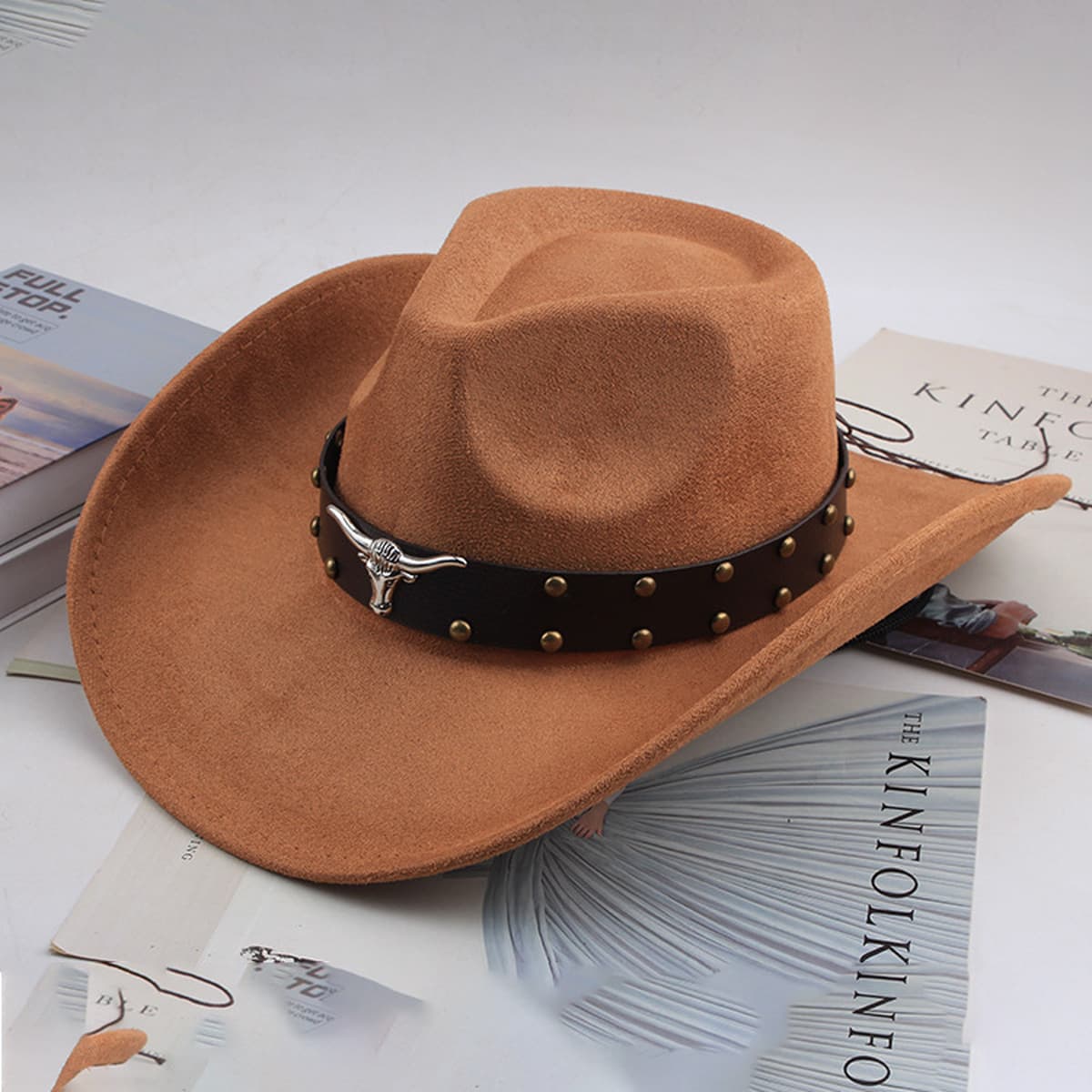 Внешняя торговля Западный джинсовый стиль тибетский бычий аксессуар модный цилиндр