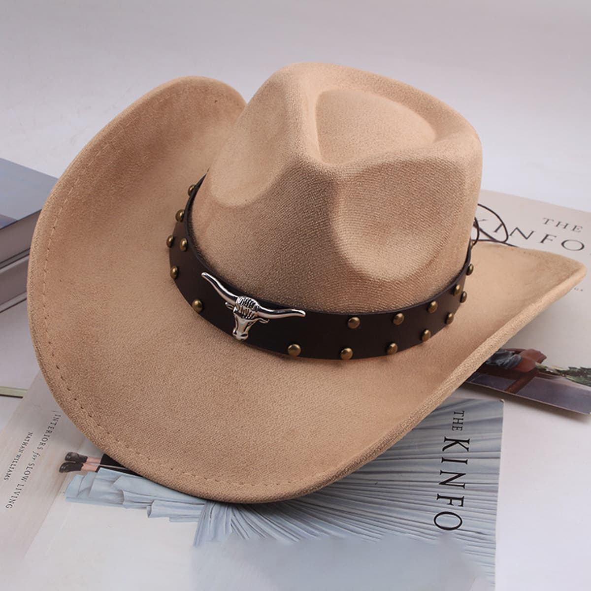 Внешняя торговля Западный джинсовый стиль тибетский бычий аксессуар модный цилиндр