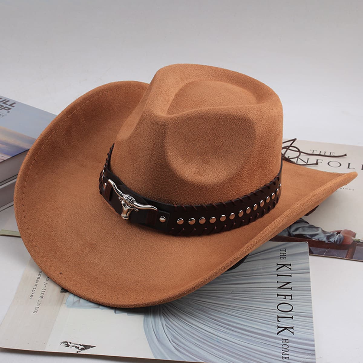 Внешняя торговля Западный джинсовый стиль тибетский бычий аксессуар модный цилиндр