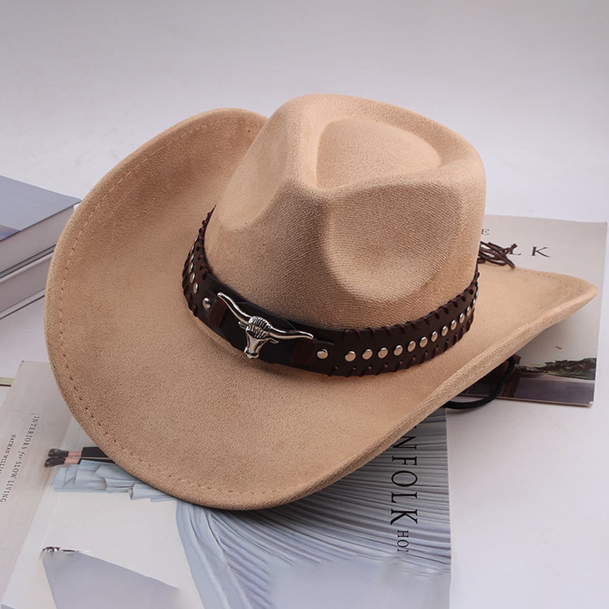 Внешняя торговля Западный джинсовый стиль тибетский бычий аксессуар модный цилиндр