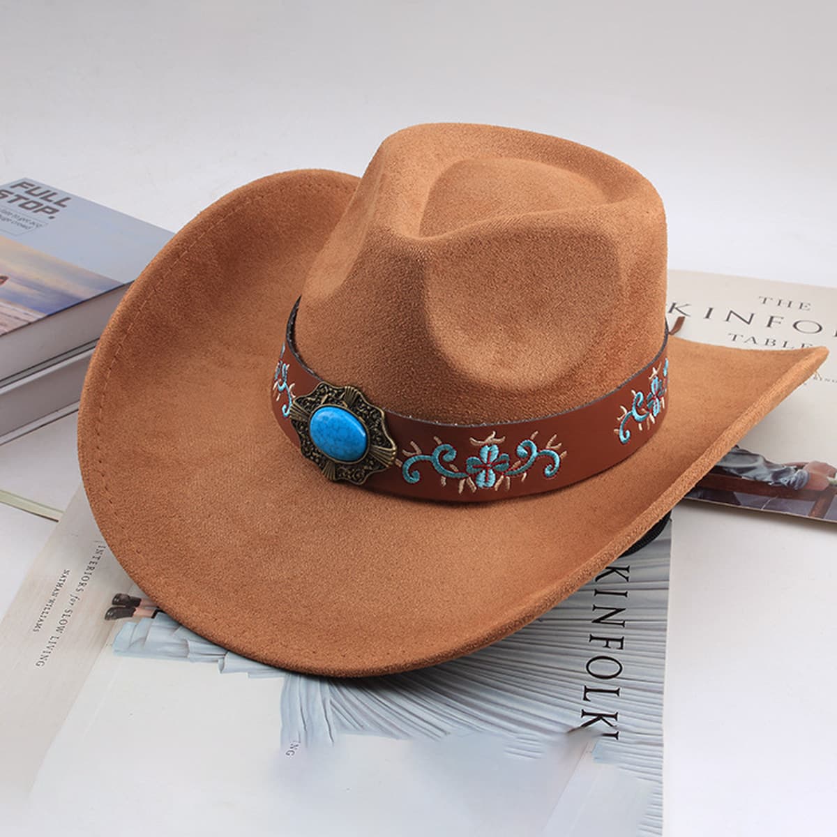 Внешняя торговля Западный джинсовый стиль тибетский бычий аксессуар модный цилиндр