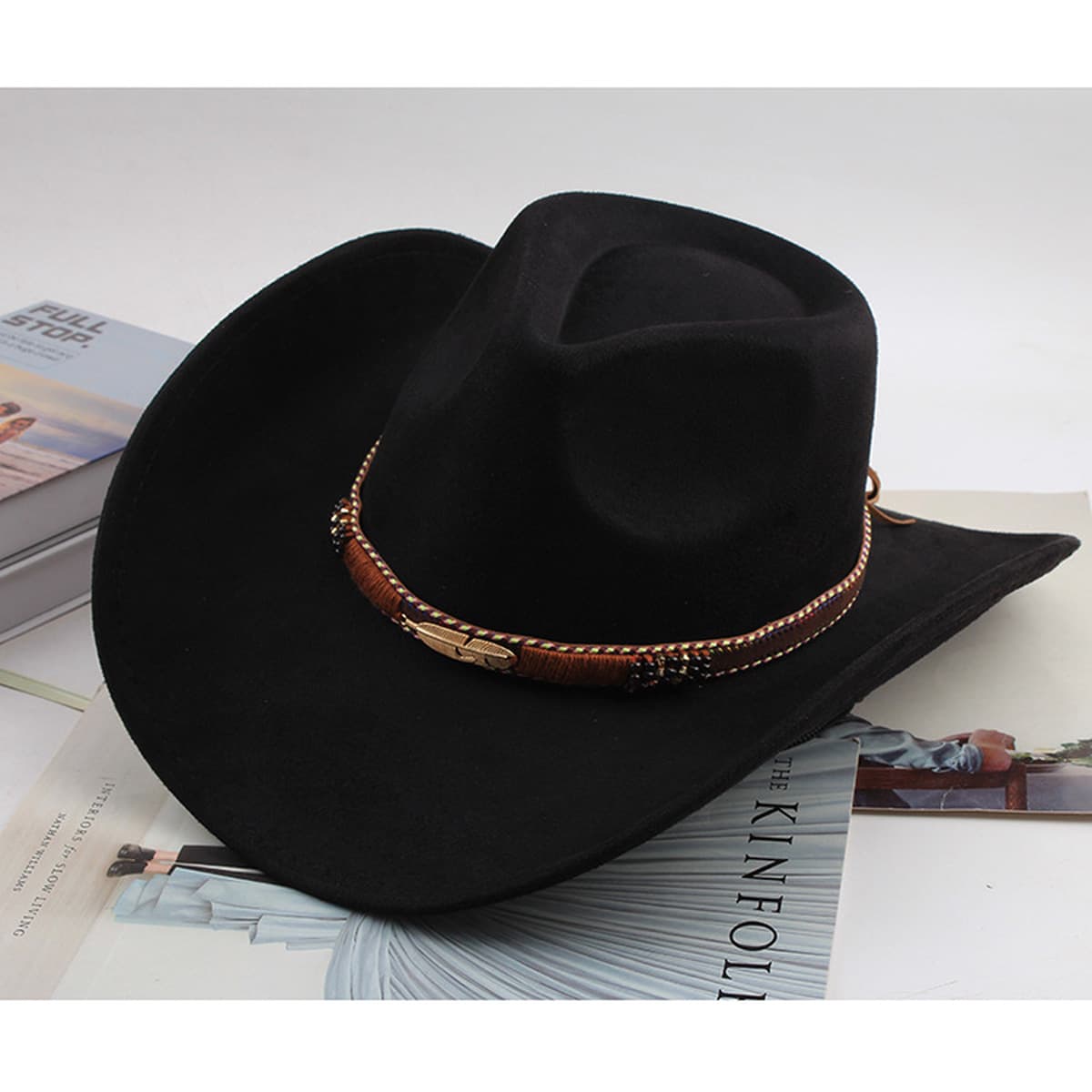 Внешняя торговля Западный джинсовый стиль тибетский бычий аксессуар модный цилиндр