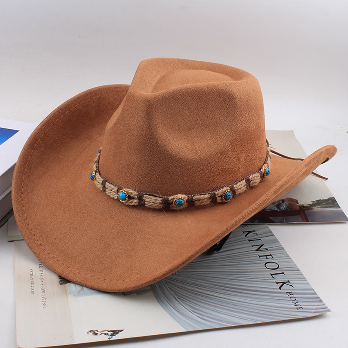 Внешняя торговля Западный джинсовый стиль тибетский бычий аксессуар модный цилиндр