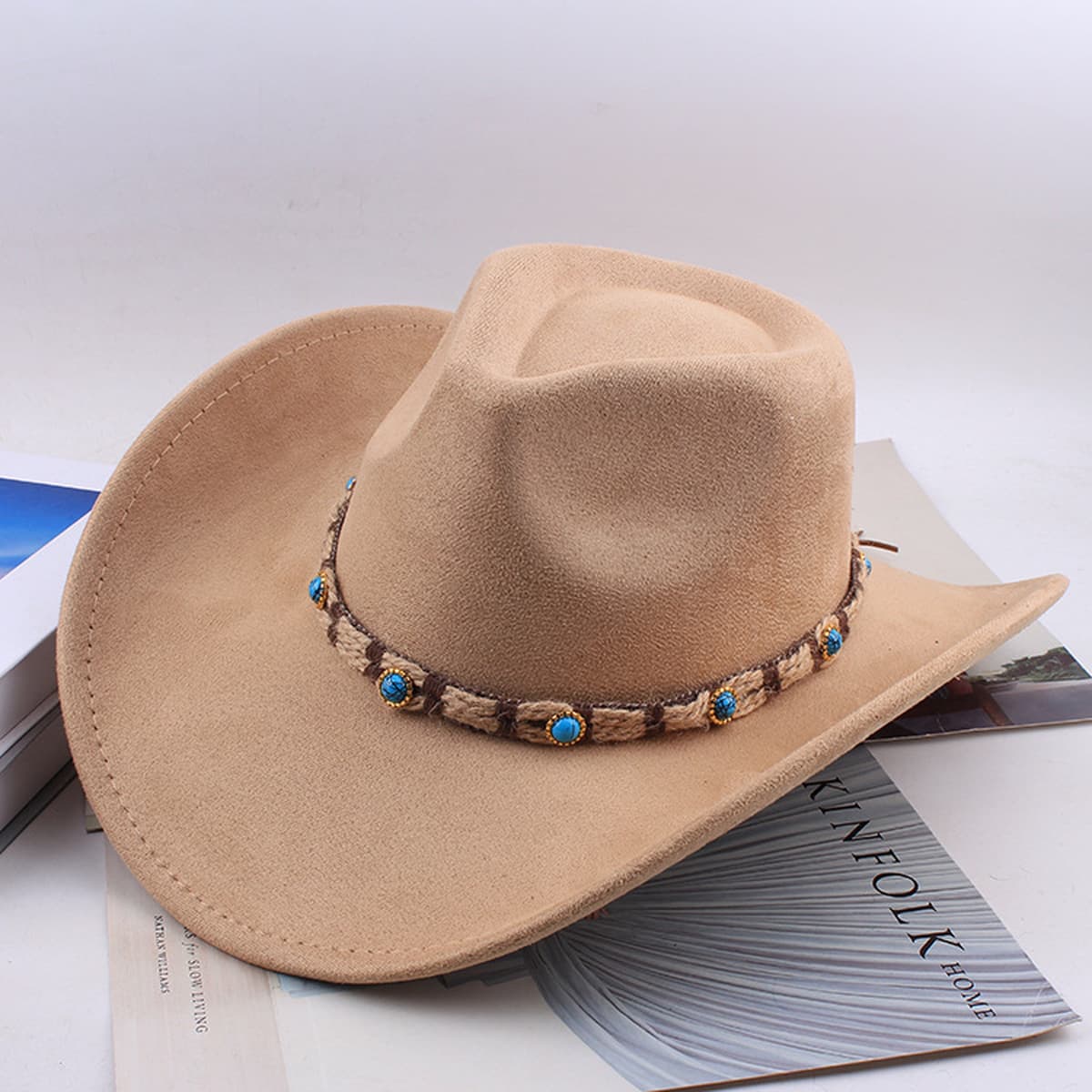 Внешняя торговля Западный джинсовый стиль тибетский бычий аксессуар модный цилиндр