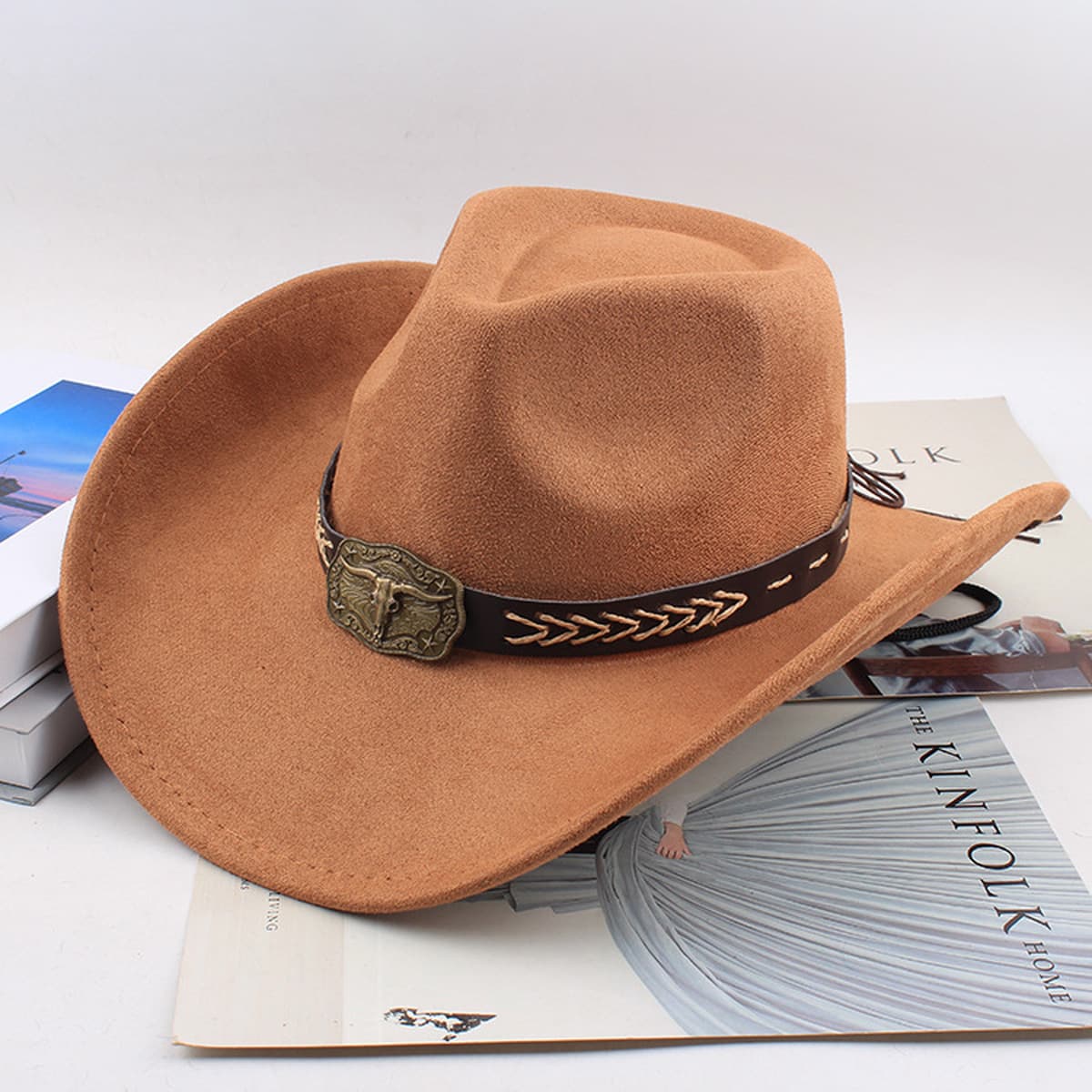 Внешняя торговля Западный джинсовый стиль тибетский бычий аксессуар модный цилиндр