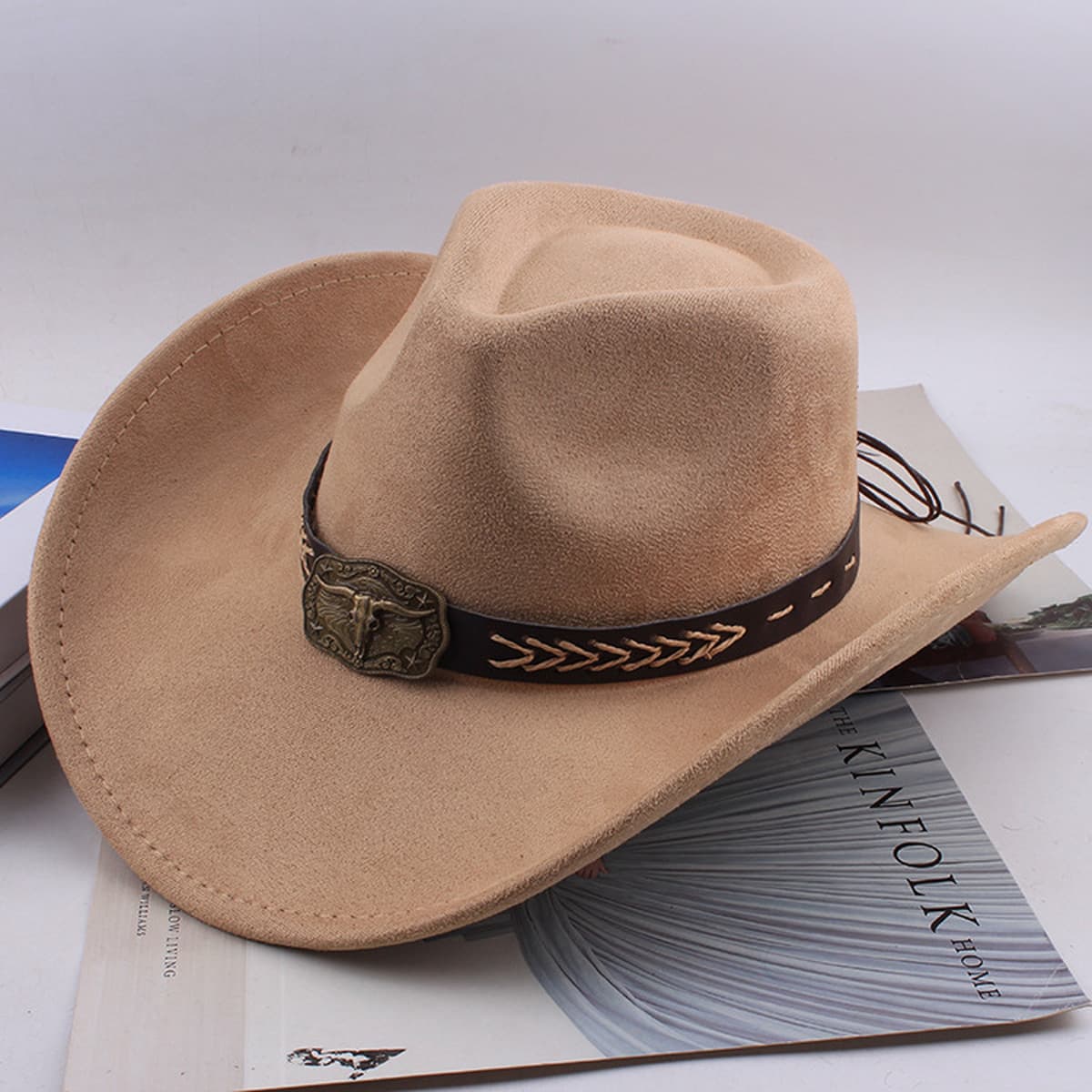 Внешняя торговля Западный джинсовый стиль тибетский бычий аксессуар модный цилиндр