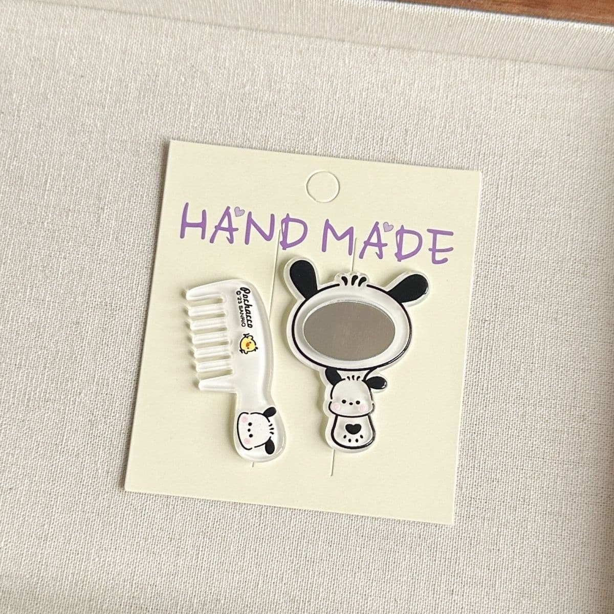 Комбинация маленькой зеркальной расчески симпатичная девушка сердце мультфильм мини-косметическое зеркало расческа головные...