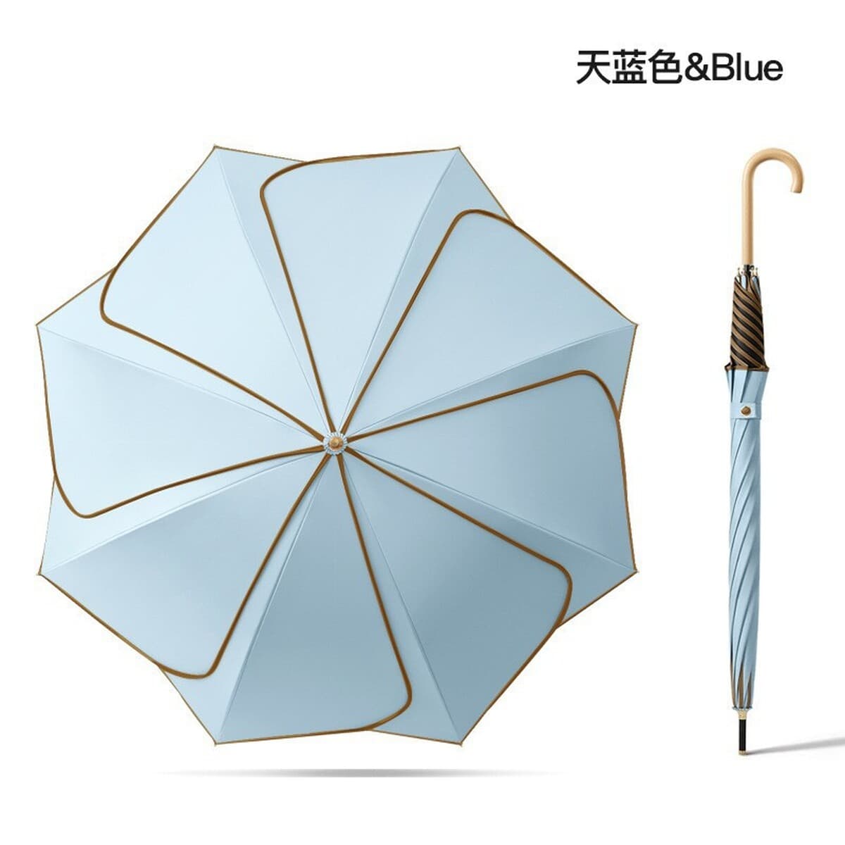 Эксклюзивная трансграничная поставка зонтов-лепестков двойного назначения для солнечной и дождливой погоды, с ручкой из...