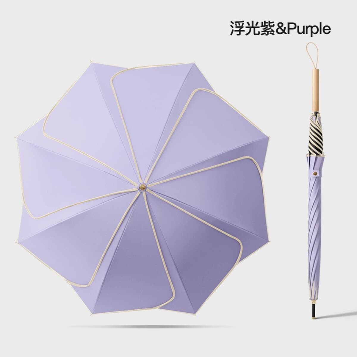 Эксклюзивная трансграничная поставка зонтов-лепестков двойного назначения для солнечной и дождливой погоды, с ручкой из...