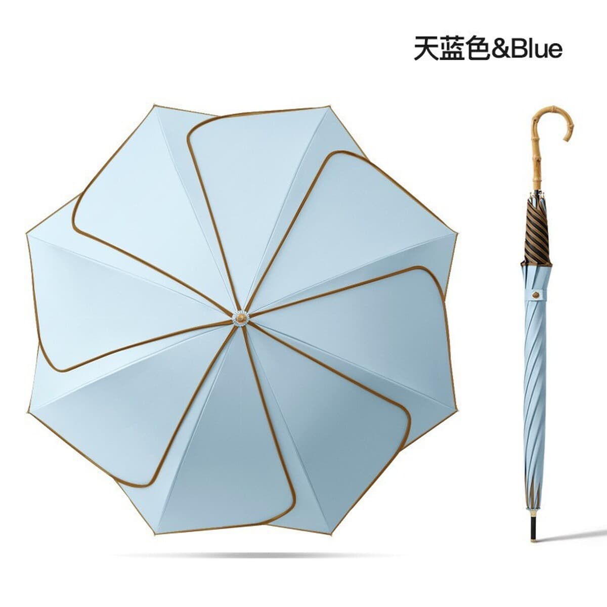 Эксклюзивная трансграничная поставка зонтов-лепестков двойного назначения для солнечной и дождливой погоды, с ручкой из...