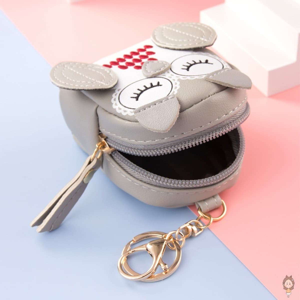 Сова креативный Кошелек для монет брелок кулон отличительная Милая женская мини-сумка для карт большой емкости маленькая...