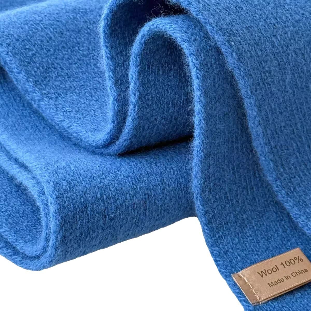Корейский стиль, новый универсальный однотонный шарф из 100% чистой шерсти, женский осенне-зимний теплый вязаный шарф,...
