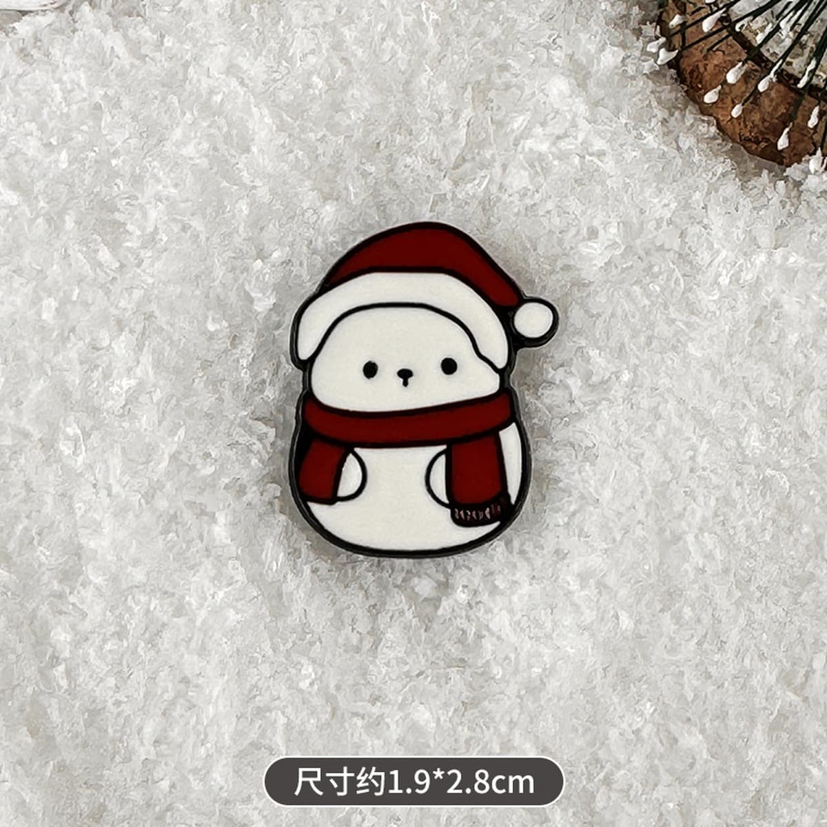 Брошь-значок Санта-Клаус, металлическая, в стиле мультфильма, с индивидуальным дизайном, рождественская брошь для одежды и...