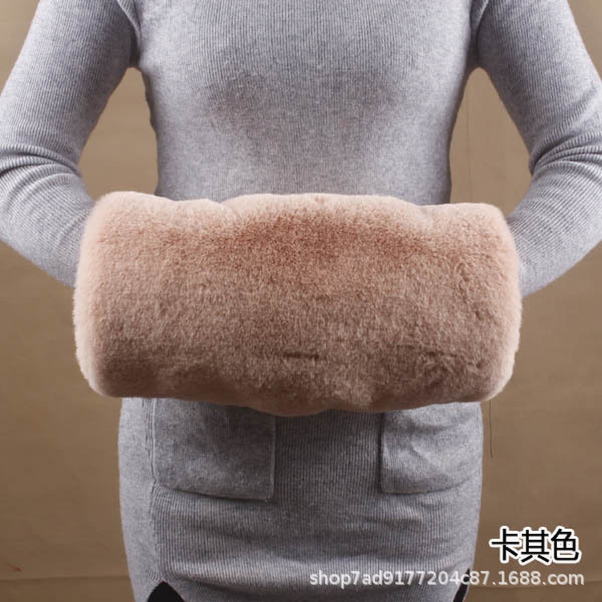 Осенне-зимняя Имитация меха кролика рекс мех грелка для рук утепление сокровищ чехол для рук теплые аксессуары плюшевые...