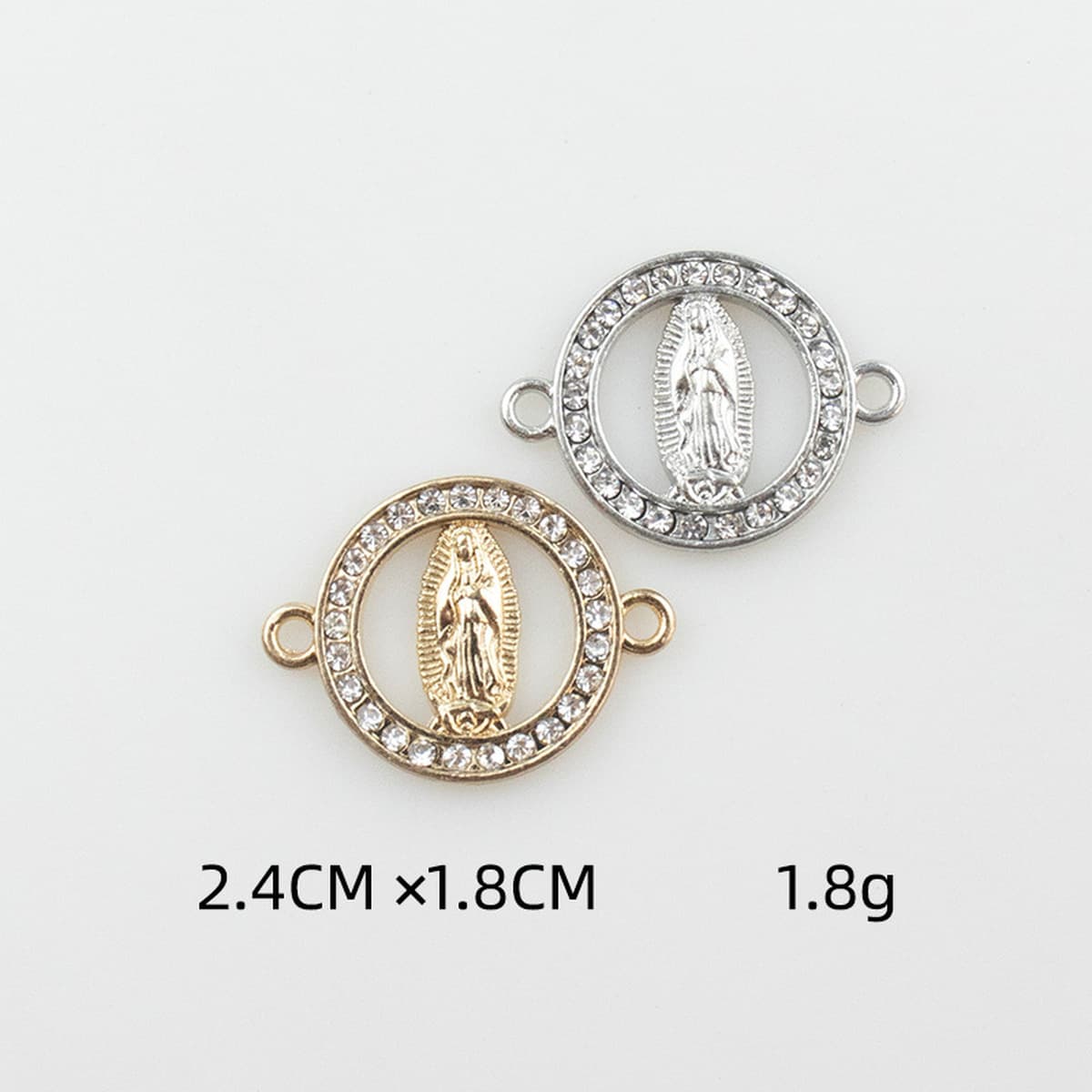 Ювелирные изделия DIY аксессуары европейский и американский стиль микро инкрустированный Циркон двойной висит Дева Иисус...