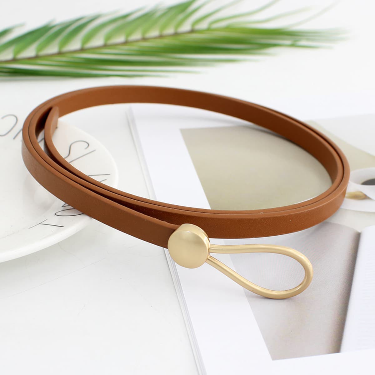 Женское модное платье в Корейском стиле с капелькой и пряжкой и узлом, аксессуары для свитера, украшения с узкой талией,...