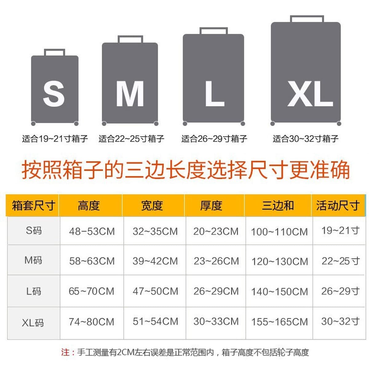 Эластичная крышка коробки багажная Пылезащитная крышка Тележка Багажная дорожная коробка Защитная крышка 20/24/28/30 дюймов...