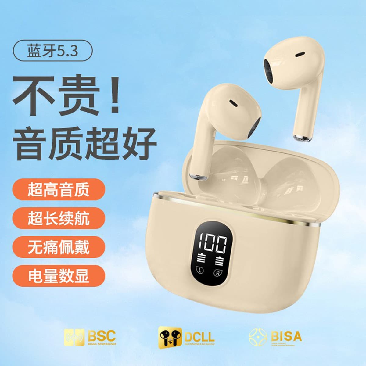 Bluetooth-гарнитура 2025, новая умная беспроводная гарнитура с шумоподавлением, высококачественная внутриканальная...