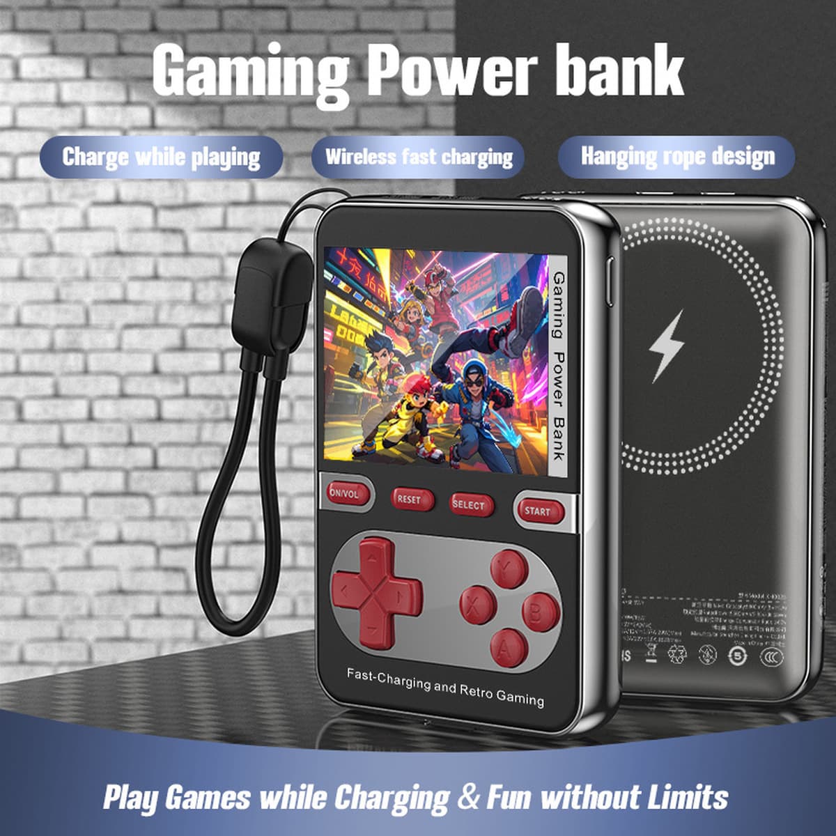 Трансграничная мини-портативная игровая зарядка «два в одном», беспроводной магнитный блок питания, портативная...